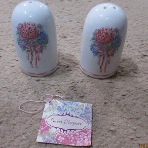 Four Seasons: Sweet Elegance Ceramic Salt & Pepper Shakers